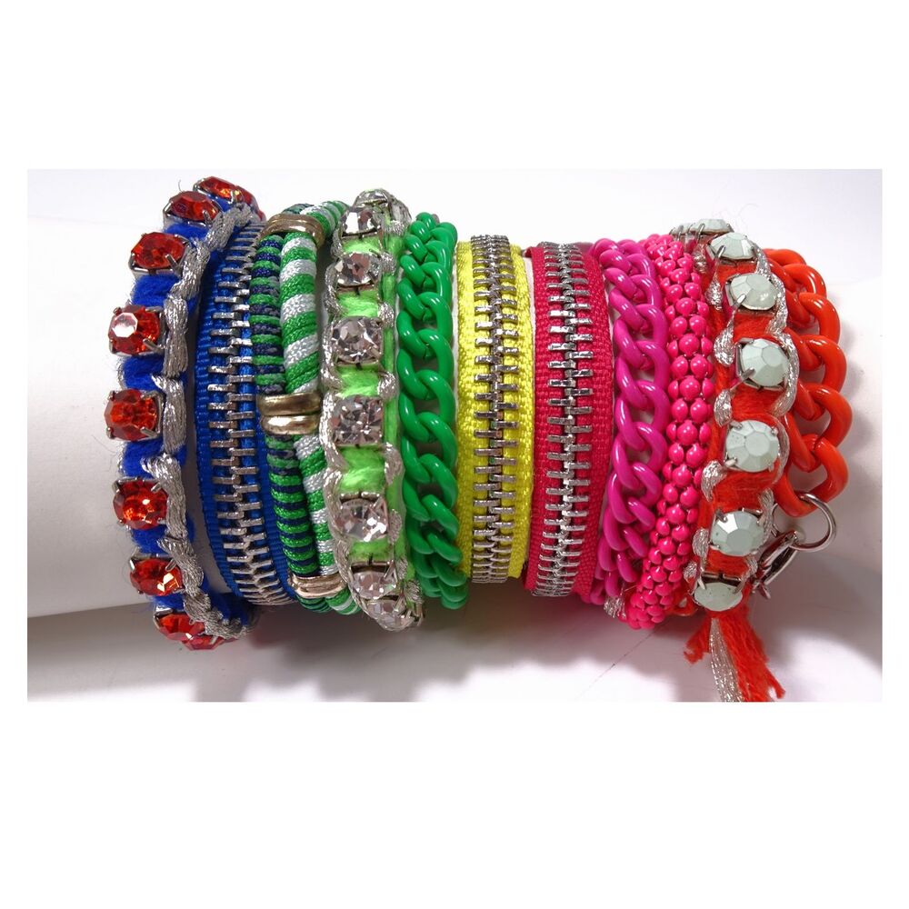 AEO American Eagle Outfitters Gap Rainbow Friendship Bracelet Set NWT $42